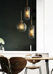 "Plafonnier suspendu en verre Chiswick - DWHOME"