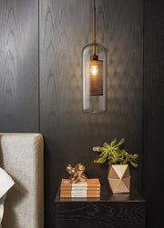 "Plafonnier suspendu en verre Chiswick - DWHOME"