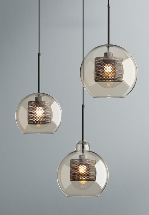 Combined Chiswick Glass Pendant Light.