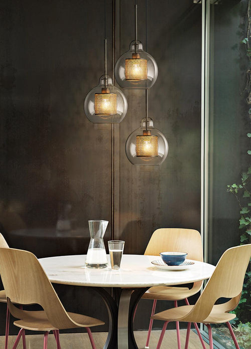 Combined Chiswick Glass Pendant Light-DWHOME