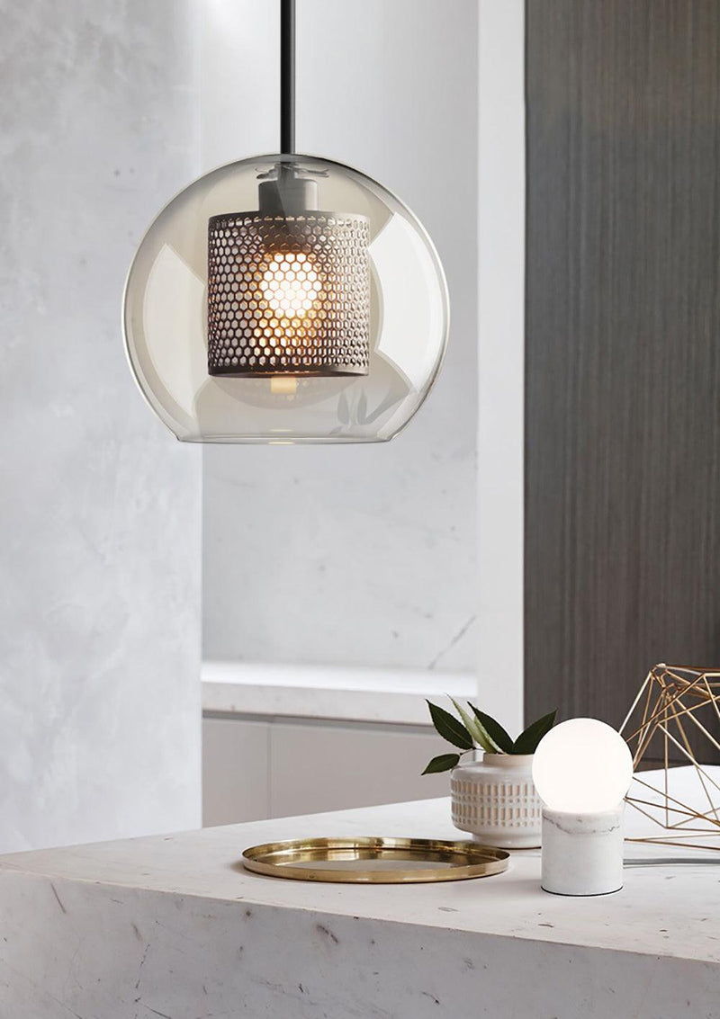 "Plafonnier suspendu en verre Chiswick - DWHOME"