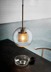 "Plafonnier suspendu en verre Chiswick - DWHOME"