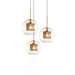 Combined Chiswick Glass Pendant Light - Vakkerlight