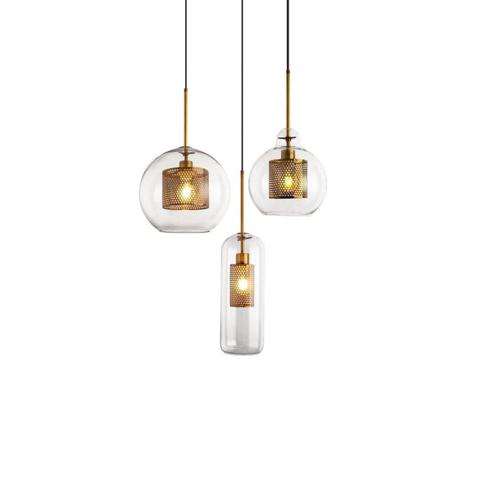 Combined Chiswick Glass Pendant Light-DWHOME