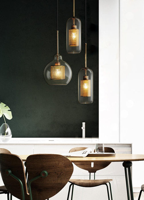 Combined Chiswick Glass Pendant Light-DWHOME