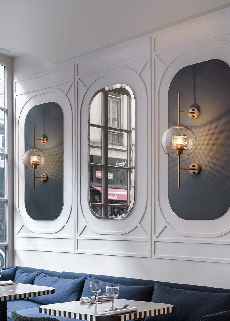 Chiswick Glass Wall Light-DWHOME