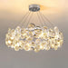 Chrome Round Crystal Chandelier.