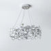 Chrome Round Crystal Chandelier.