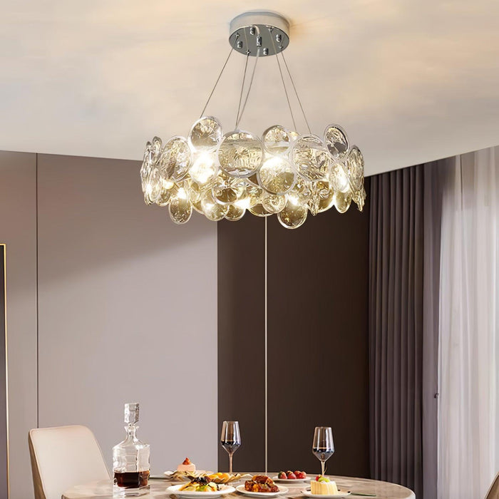 Chrome Round Crystal Chandelier - Vakkerlight