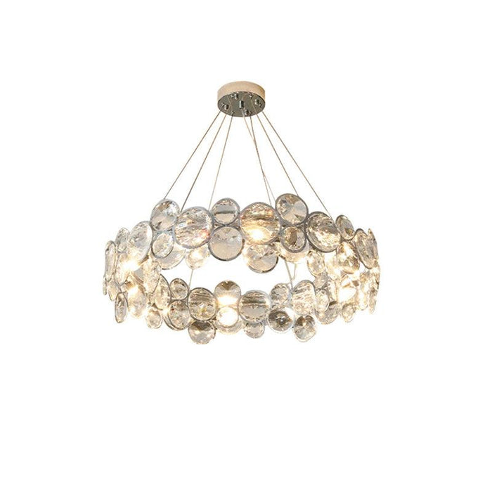 Chrome Round Crystal Chandelier - Vakkerlight