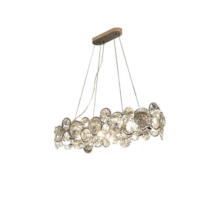 Chrome Round Crystal Chandelier-DWHOME