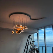 Chrona Dish Pendant Light-DWHOME