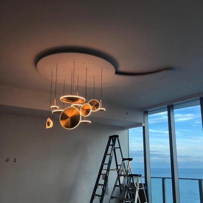 Chrona Dish Pendant Light-DWHOME