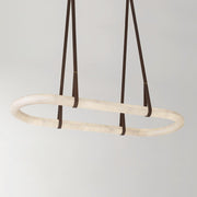 Circle Alabaster Chandelier-DWHOME