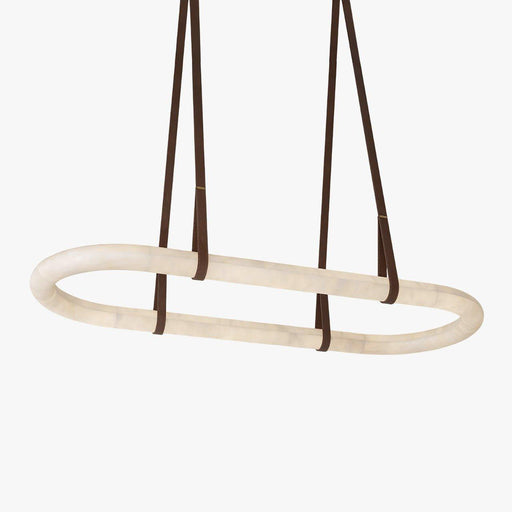 Circle Alabaster Chandelier-DWHOME