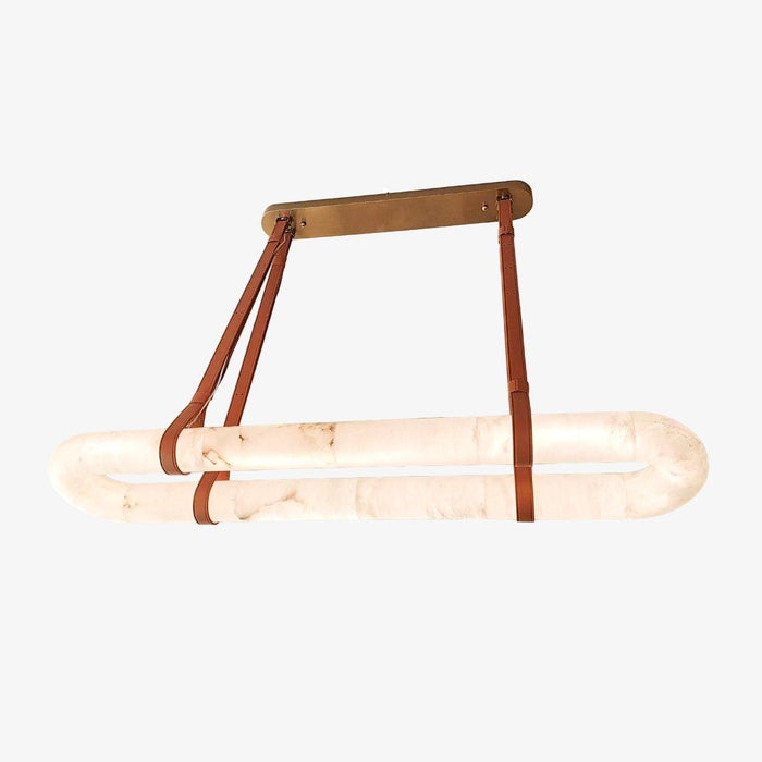 Circle Alabaster Chandelier-DWHOME