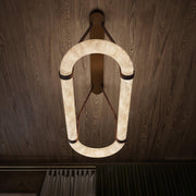 Circle Alabaster Chandelier-DWHOME