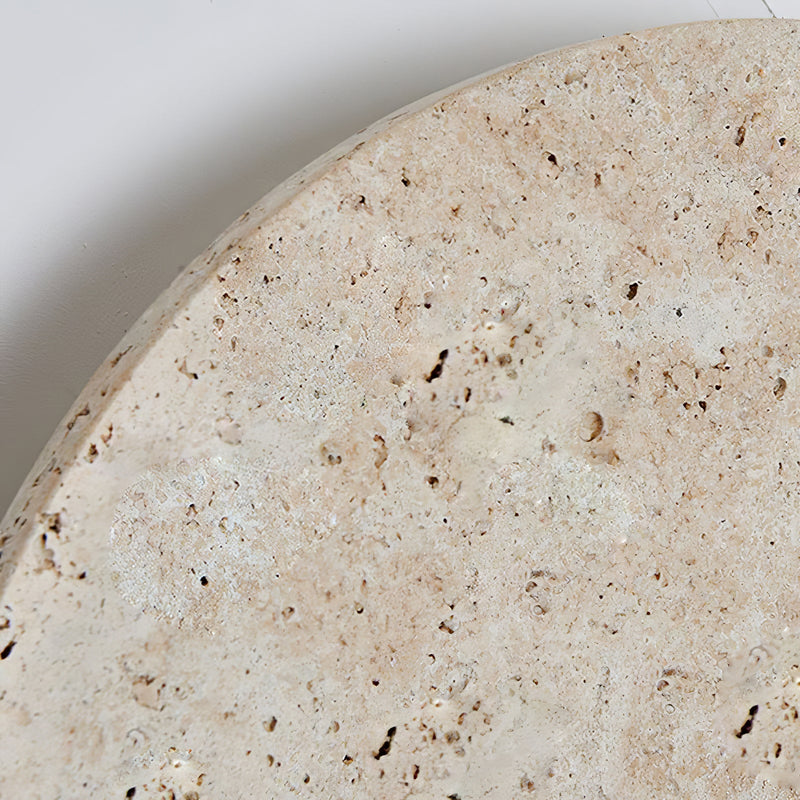 Circle Travertine Wall Lamp-DWHOME
