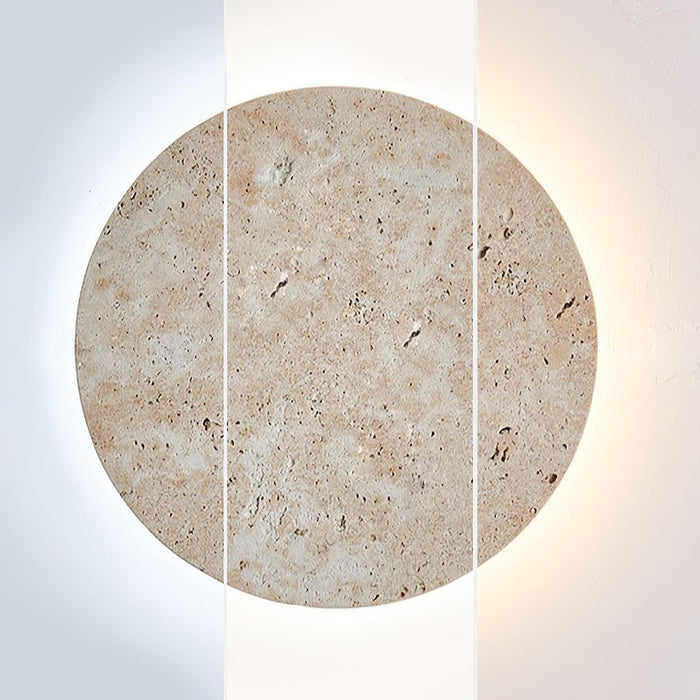 Circle Travertine Wall Lamp - DWHOME