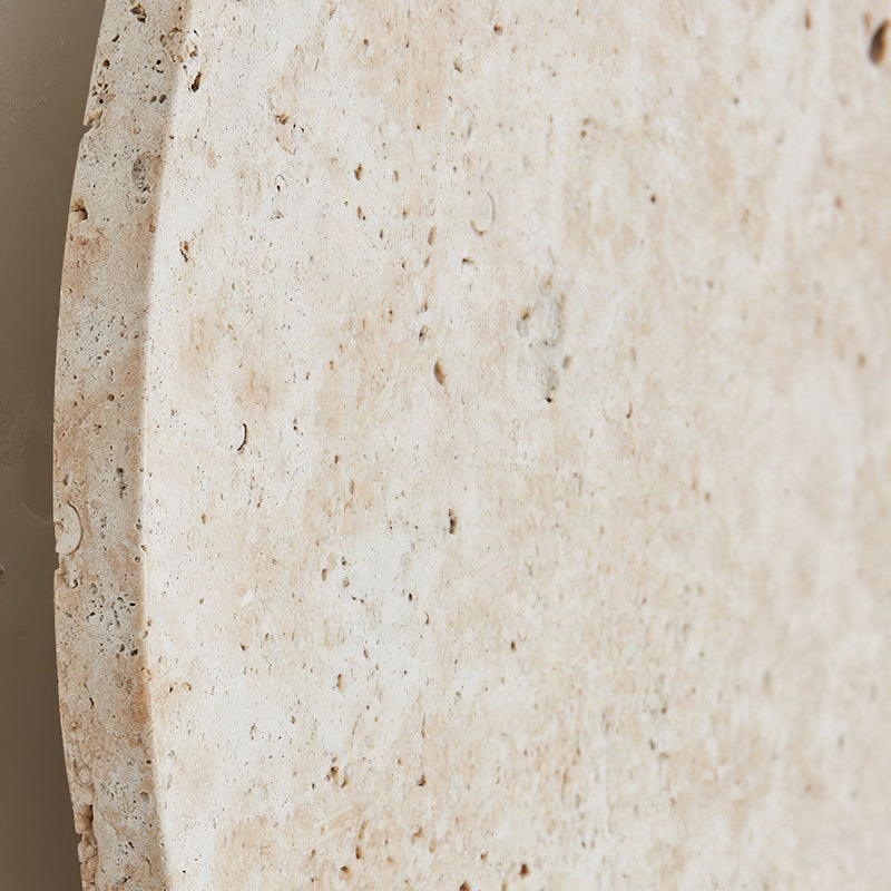 Circle Travertine Wall Lamp-DWHOME