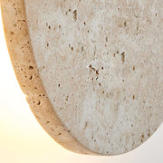 Circle Travertine Wall Lamp-DWHOME