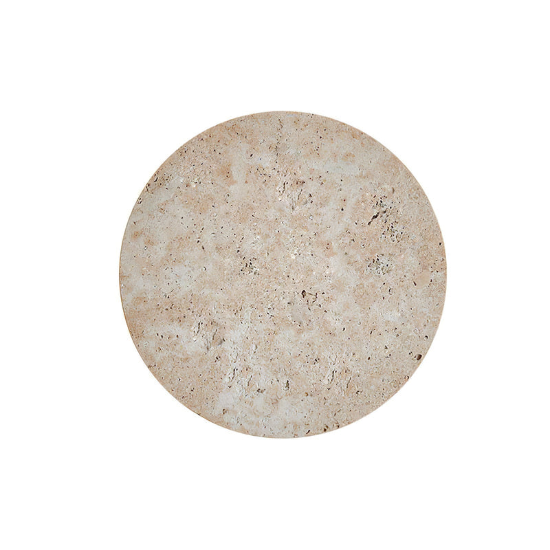 Circle Travertine Wall Lamp-DWHOME
