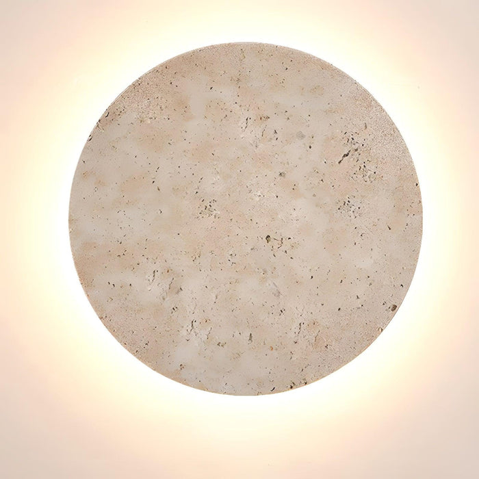 Circle Travertine Wall Lamp - DWHOME