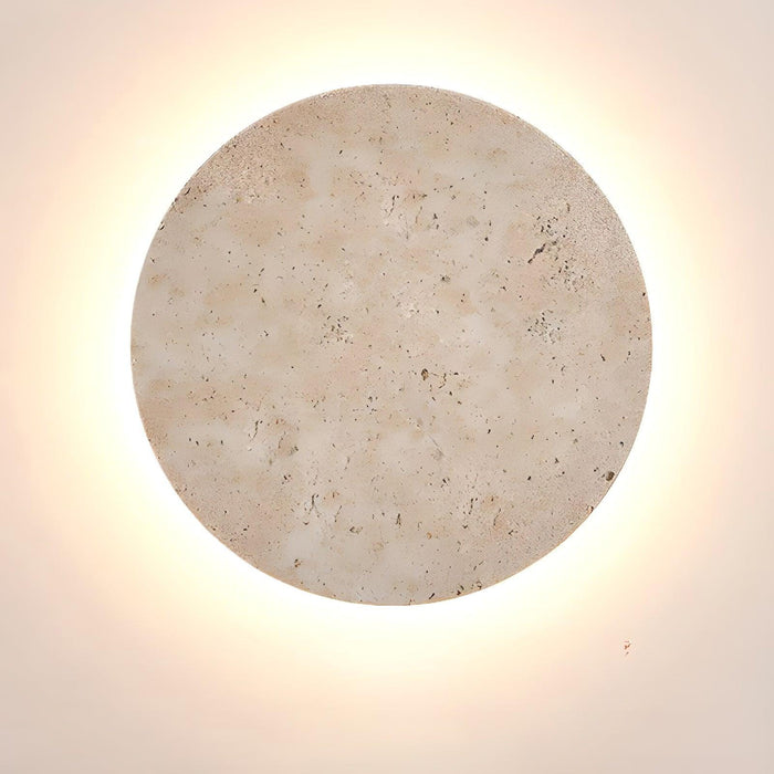 Circle Travertine Wall Lamp - DWHOME