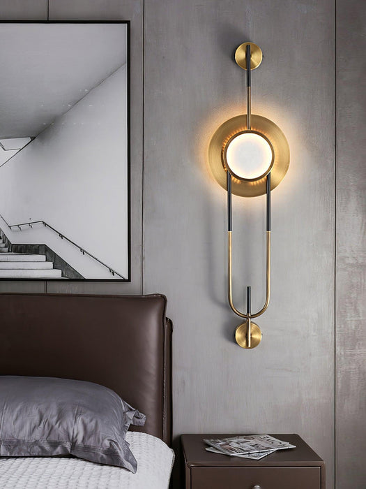 Circular Marble Wall Light - DWHOME