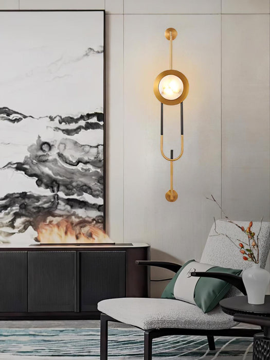 Circular Marble Wall Light - DWHOME