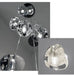 Clear Crystal Bubble Chandelier For High Ceiling Foyer.