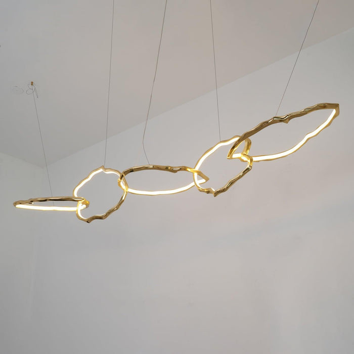 Cloud Rings Series Brass Chandelier - DWHOME