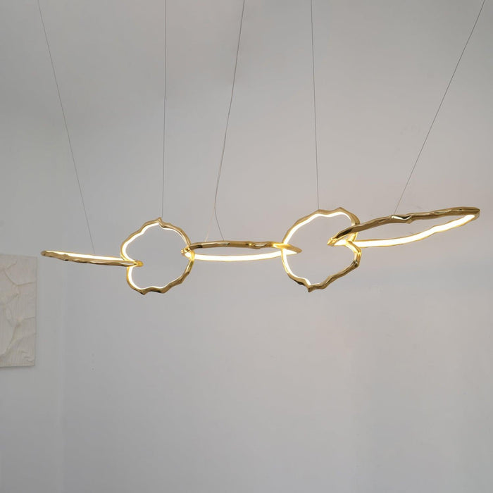 Cloud Rings Series Brass Chandelier - DWHOME