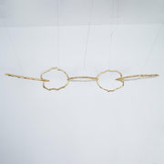 Cloud Rings Series Brass Chandelier-DWHOME