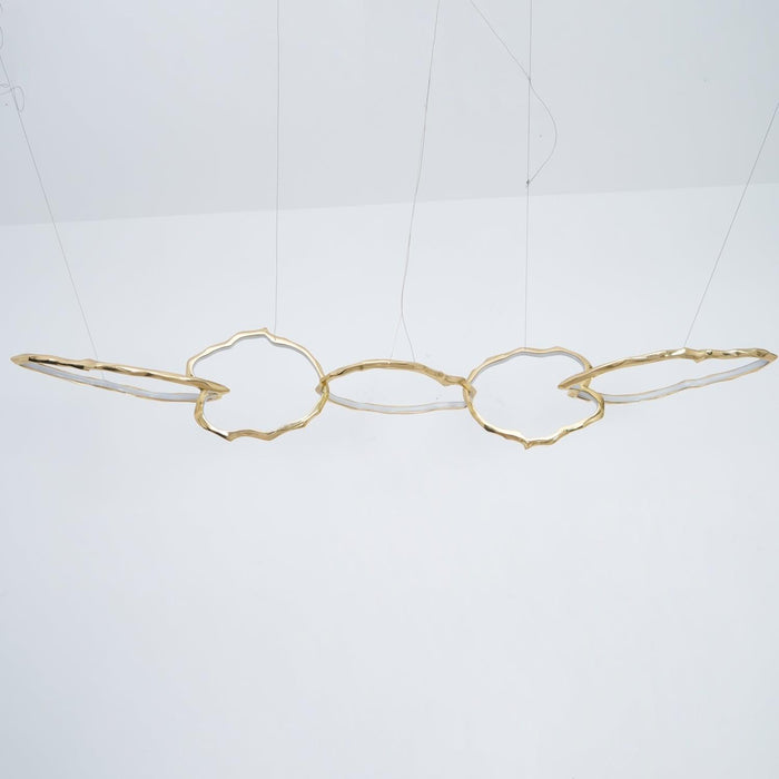 Cloud Rings Series Brass Chandelier - DWHOME