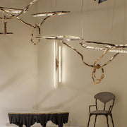 Cloud Rings Series Brass Chandelier-DWHOME