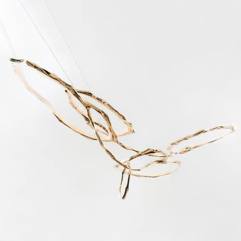 Cloud Rings Series Brass Chandelier-DWHOME