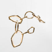 Cloud Rings Series Brass Chandelier-DWHOME