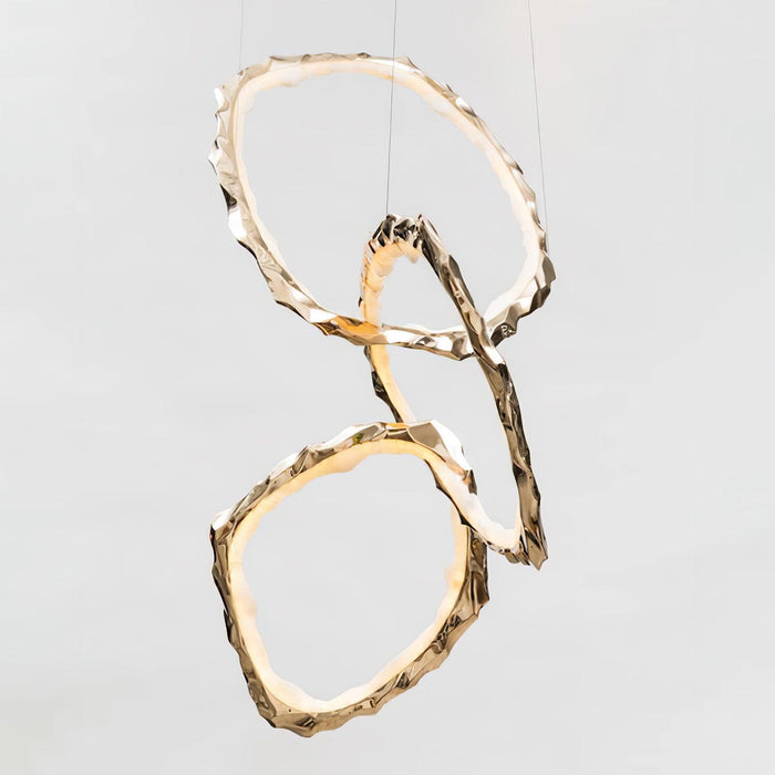 Cloud Rings Series Brass Chandelier - Vakkerlight