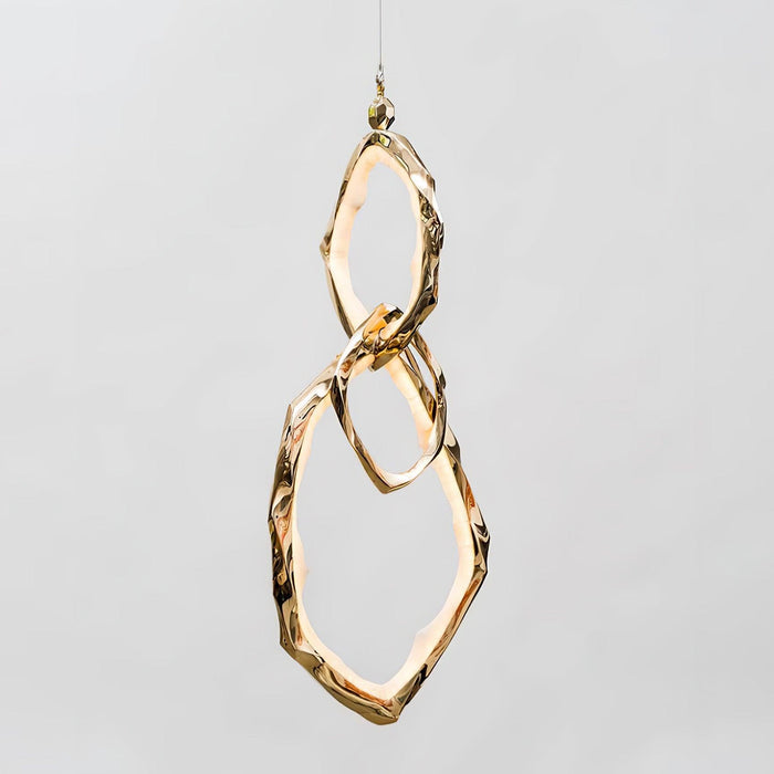 Cloud Rings Series Brass Chandelier - DWHOME