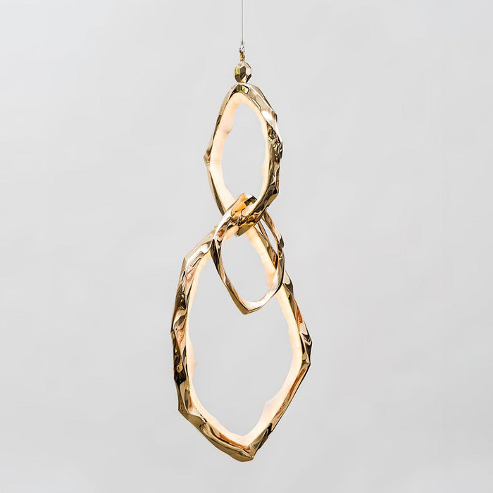 Cloud Rings Series Brass Chandelier - Vakkerlight