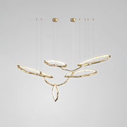 Cloud Rings Series Brass Chandelier-DWHOME