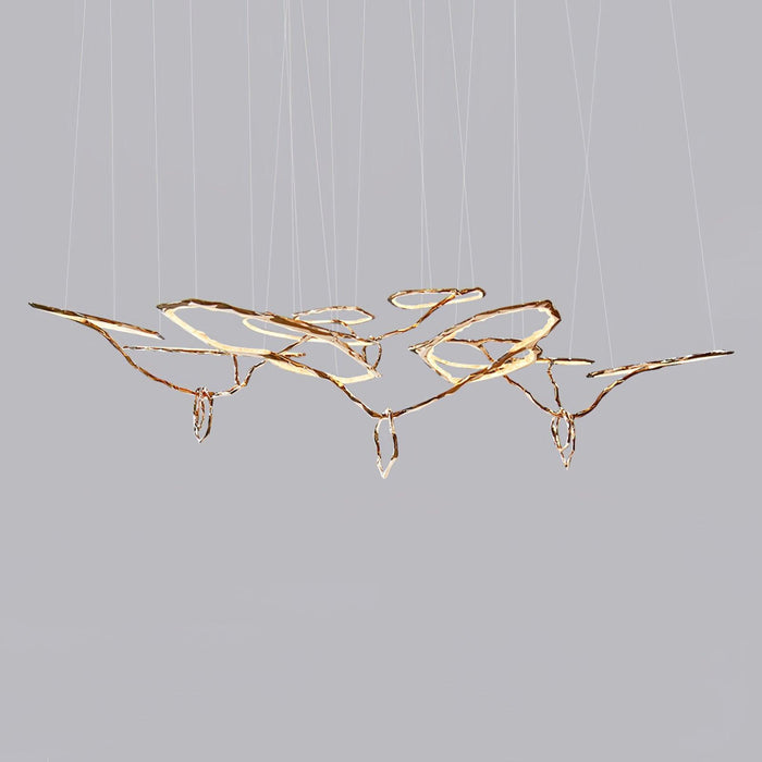 Cloud Rings Series Brass Chandelier - DWHOME