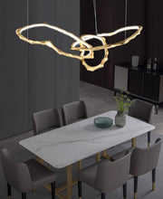 Cloud Rings Series Brass Chandelier-DWHOME