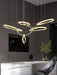 Cloud Rings Series Brass Chandelier - Vakkerlight