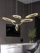 Cloud Rings Series Brass Chandelier - DWHOME