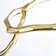 Cloud Rings Series Brass Chandelier-DWHOME