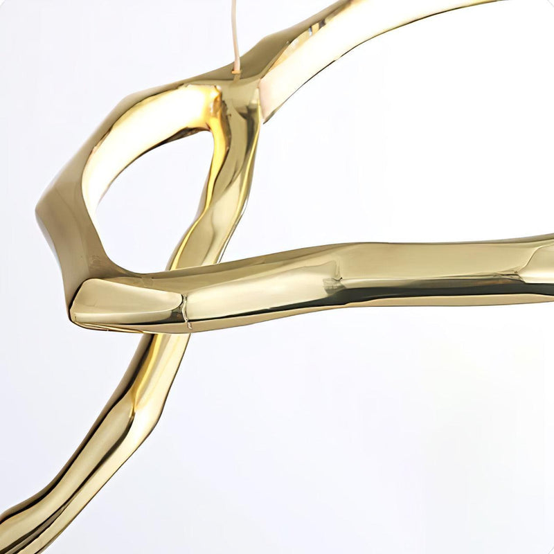 Cloud Rings Series Brass Chandelier-DWHOME