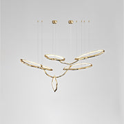 Cloud Rings Series Brass Chandelier-DWHOME