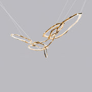 Cloud Rings Series Brass Chandelier-DWHOME